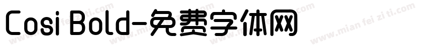 Cosi Bold字体转换